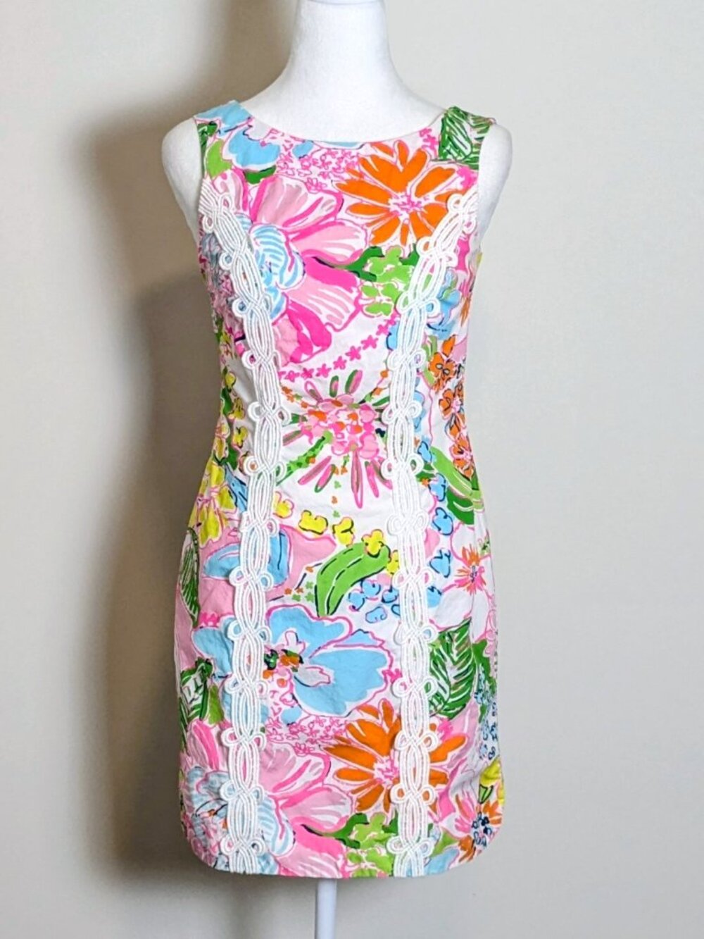 LILLY PULITZER 20th Anniversary Collection Women's Shift Dress Size 2 Multicolor